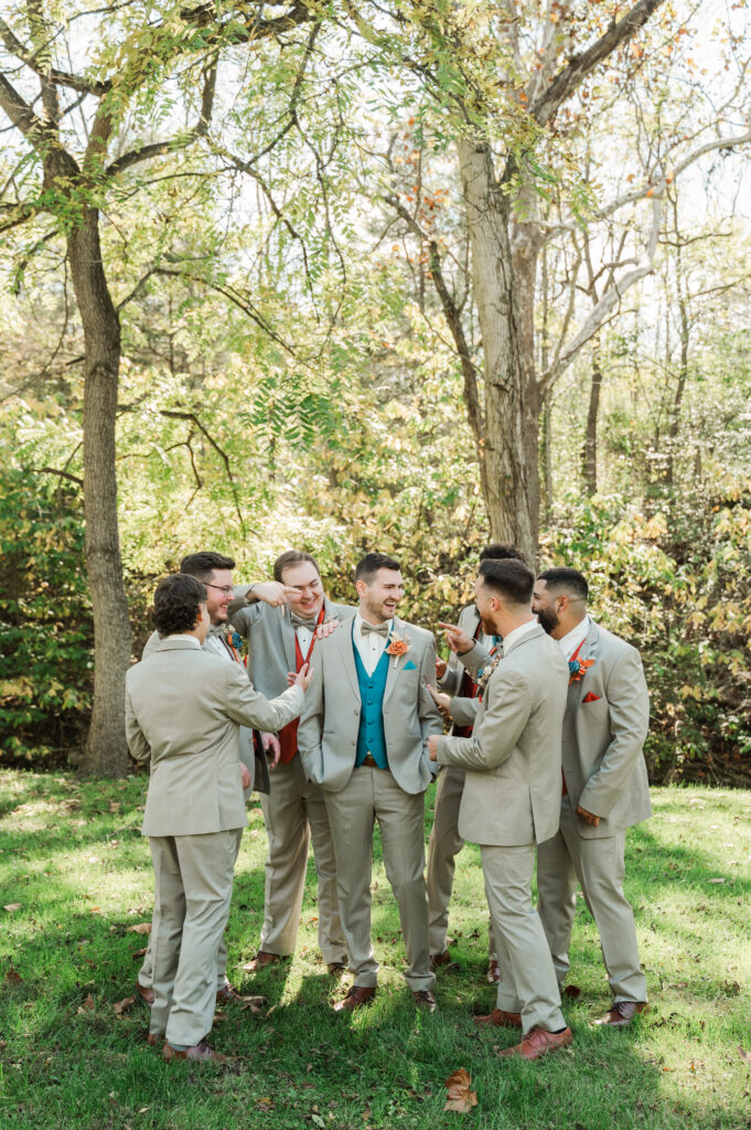groom with groomsmen