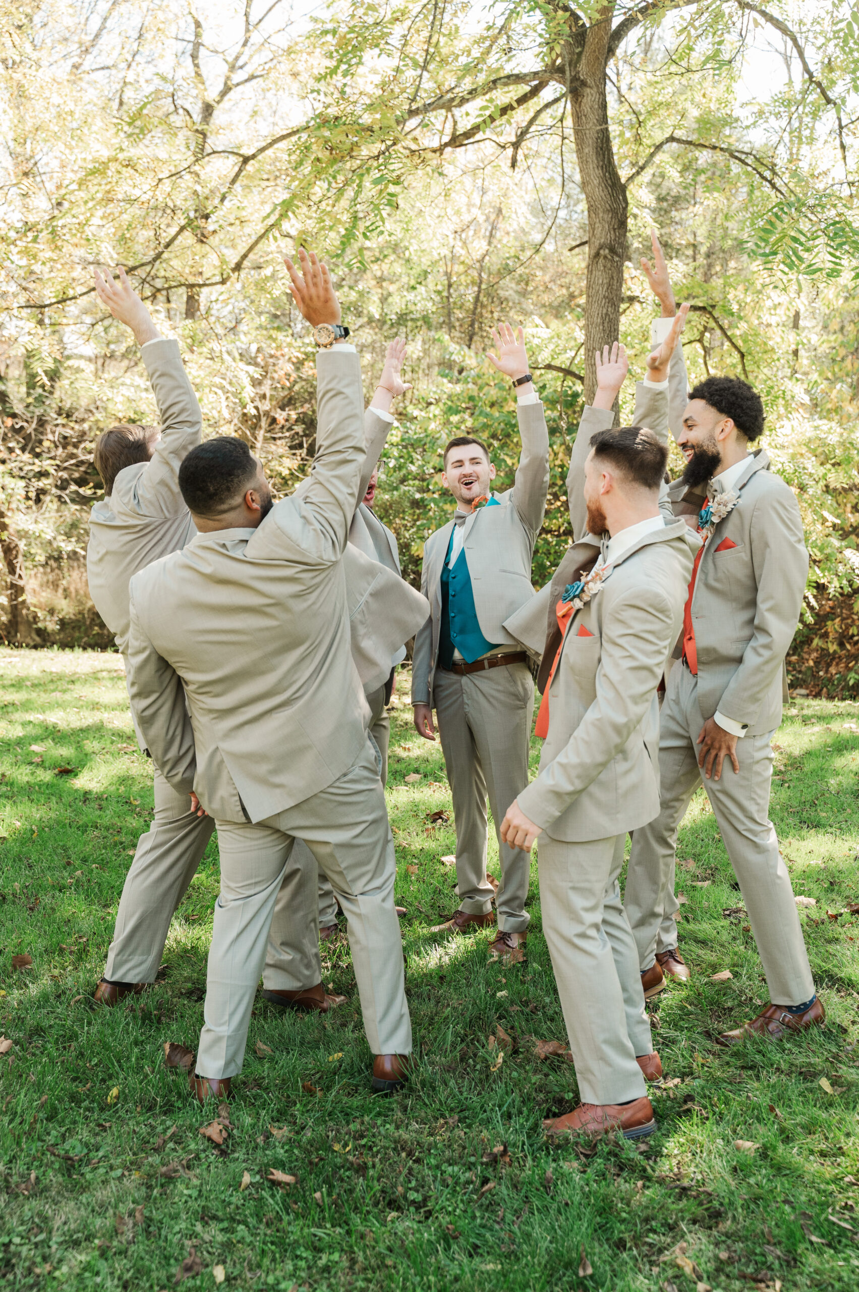groom with groomsmen