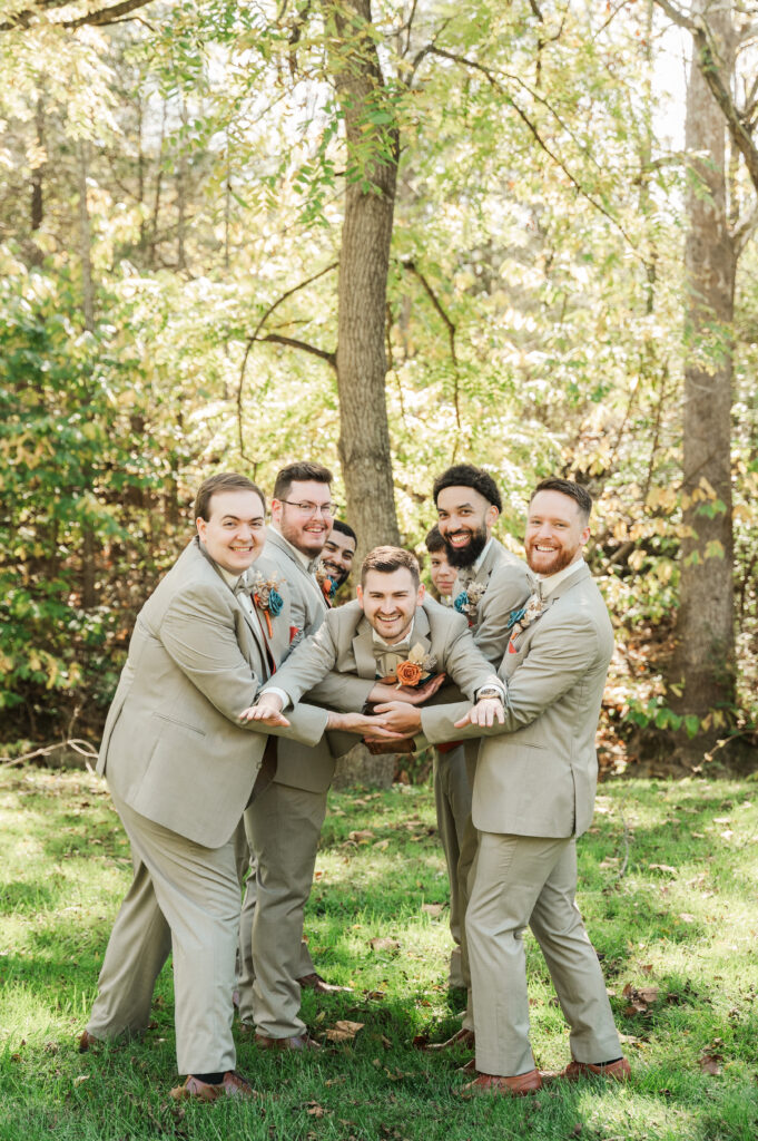 groom with groomsmen