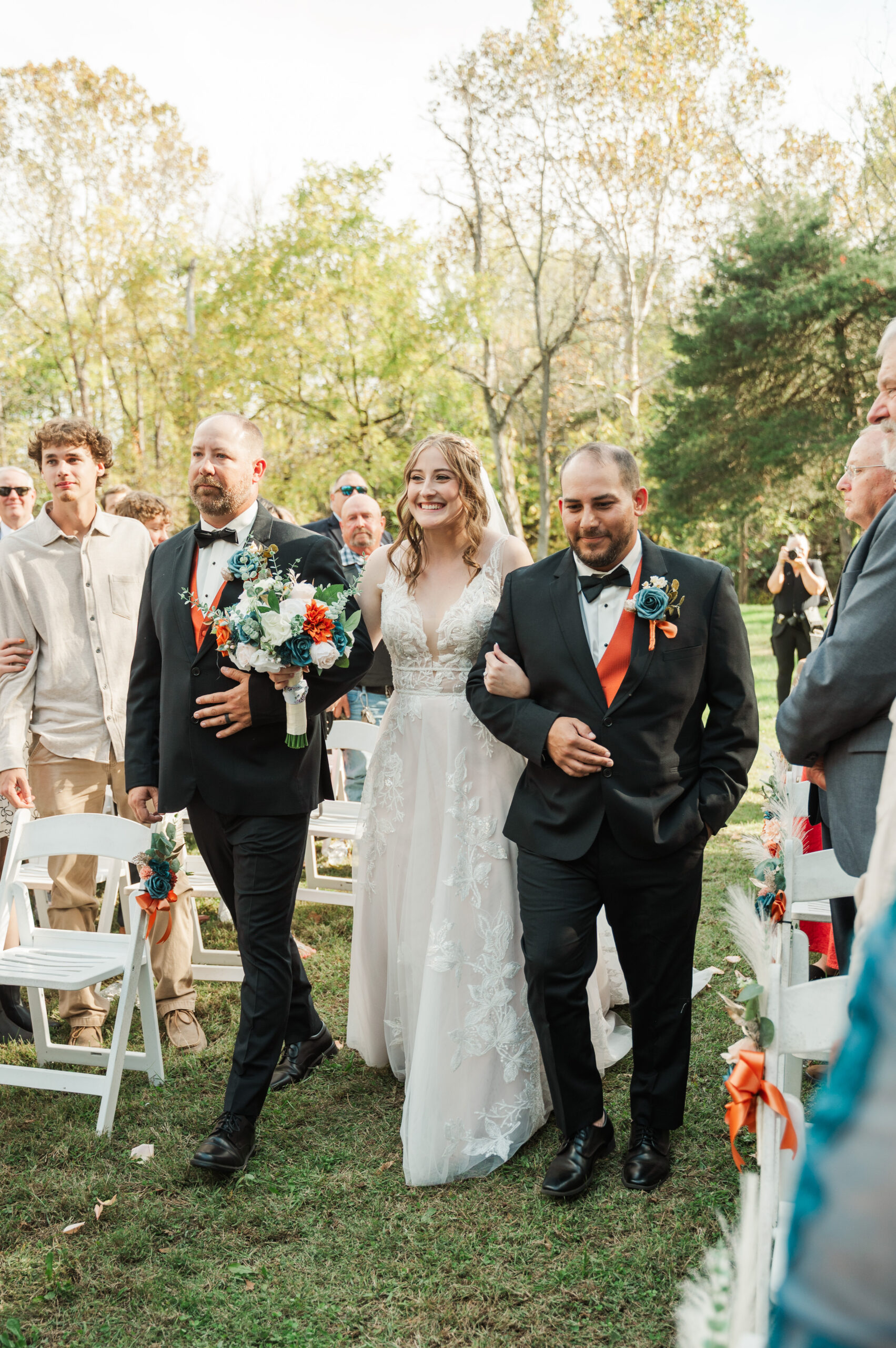 Bride  walking down the aisle