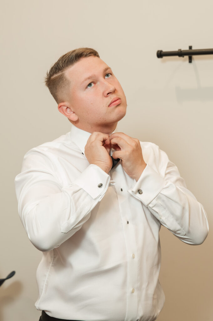 groom getting ready