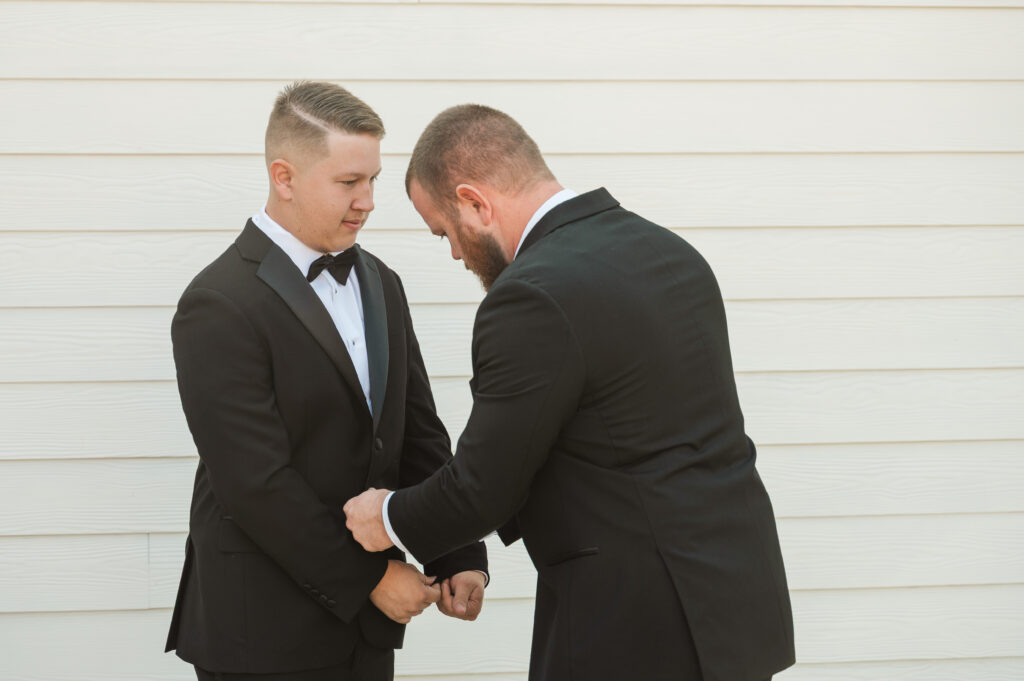 groom getting ready