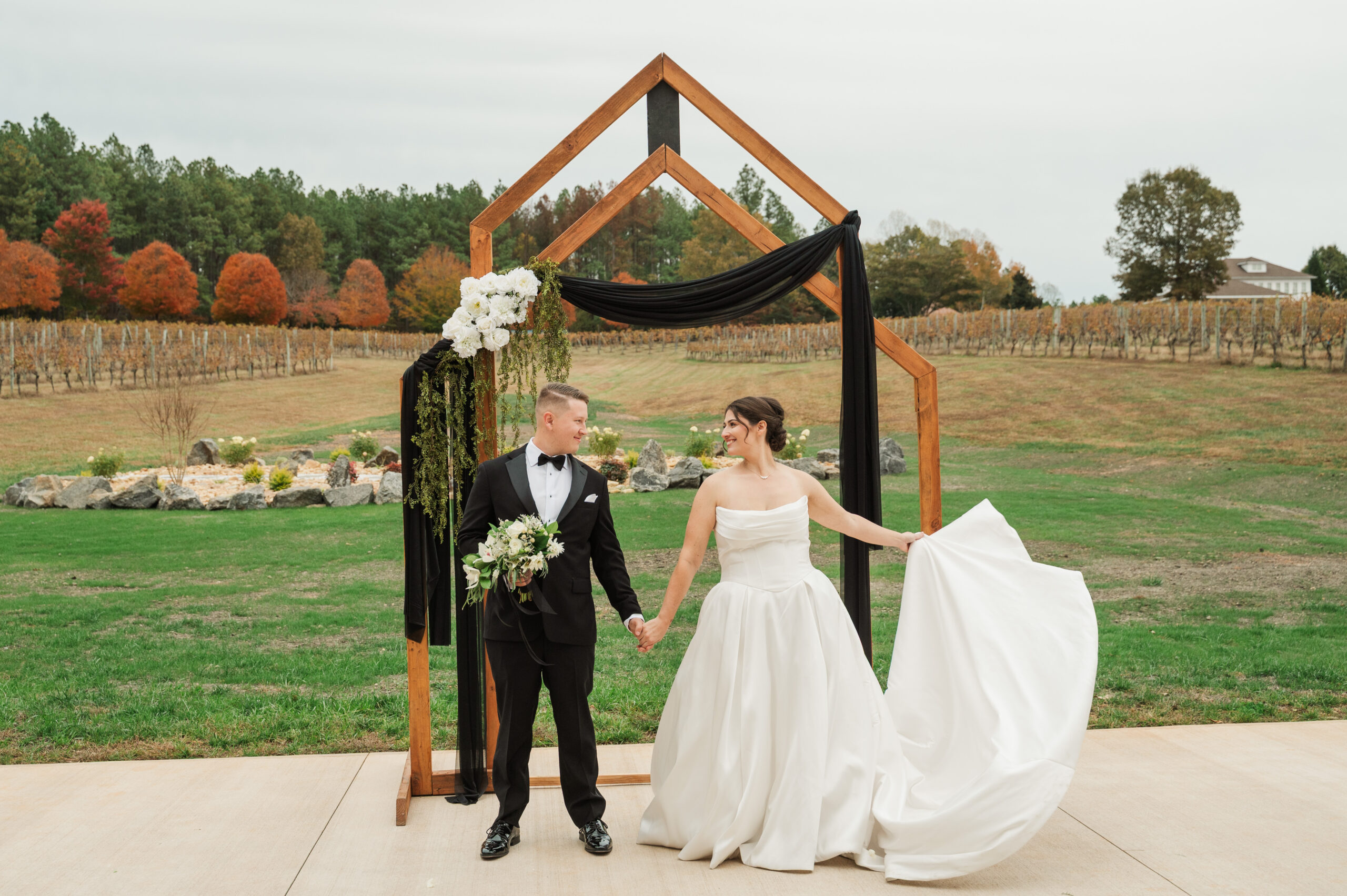 bride and groom portraits