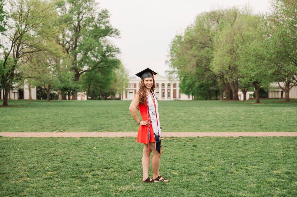 Emily on the Lawn at UVA