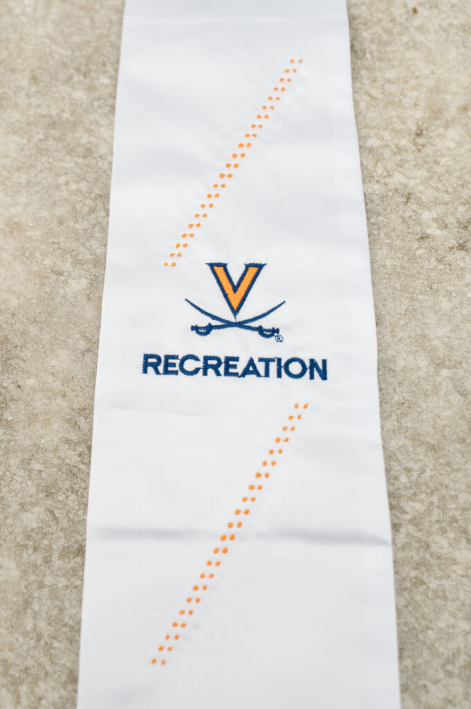 stole for Recreation department at UVA