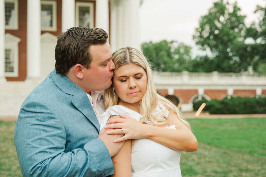Micheala and Wade on the UVA Lawn
