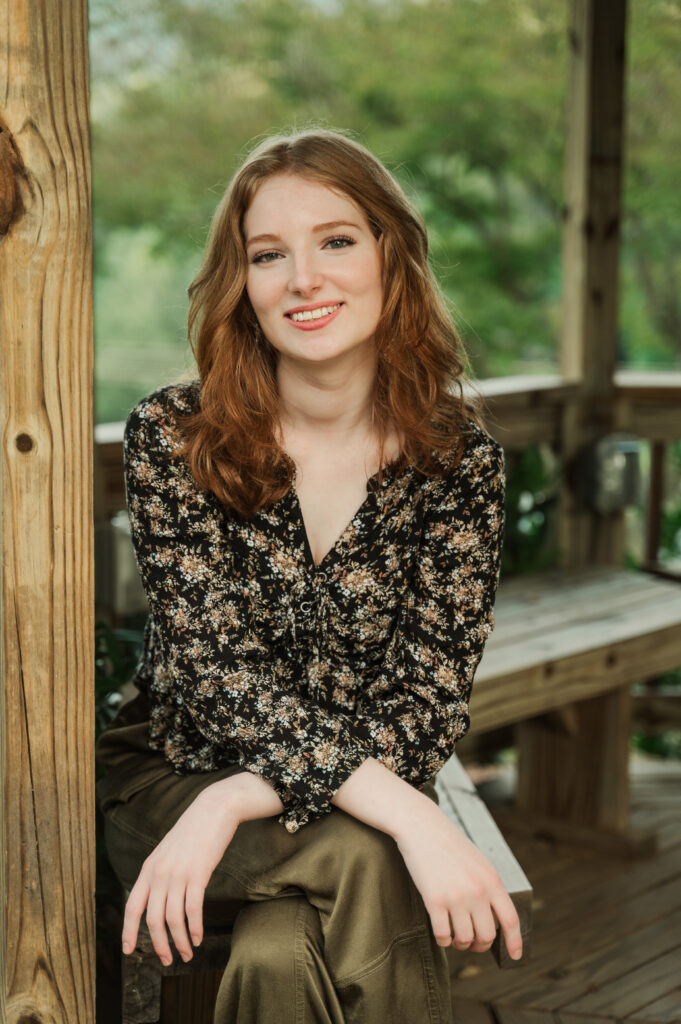 Raichyl sitting in the gazebo