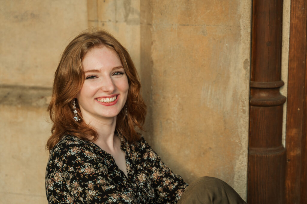 Headshot of Raichyl during senior portraits, Charlottesville, Virginia