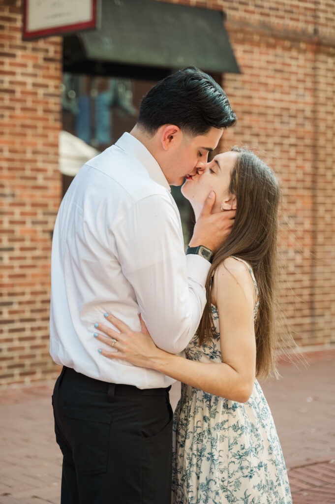 couple kissing and embracing