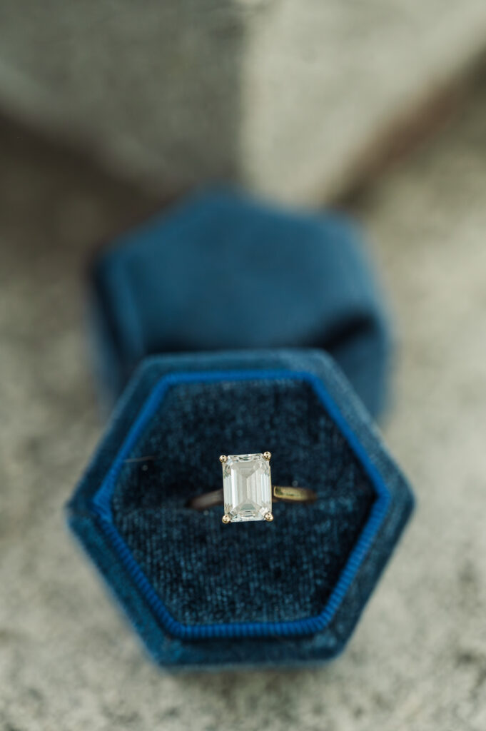 emerald cut engagement ring
