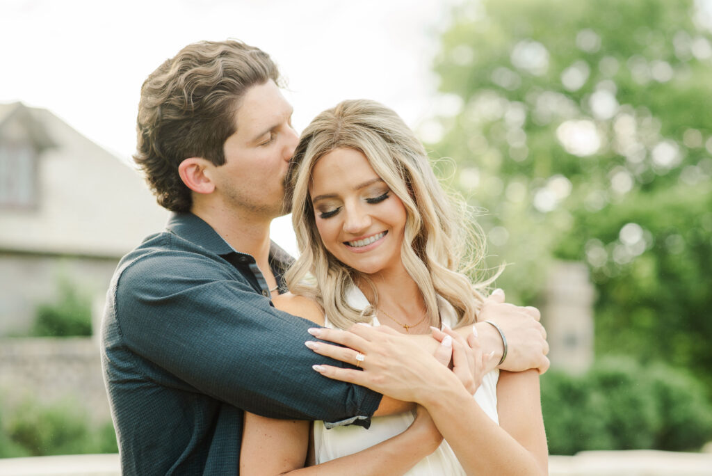 Jordan kissing and embracing Jordan