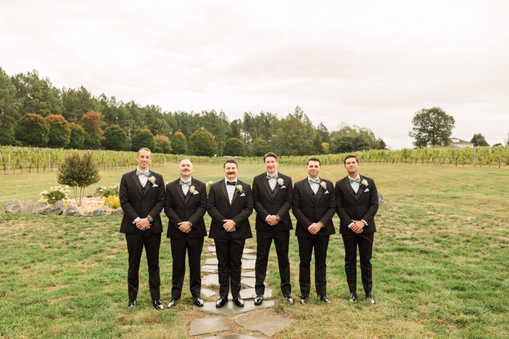 groom with goomsmen