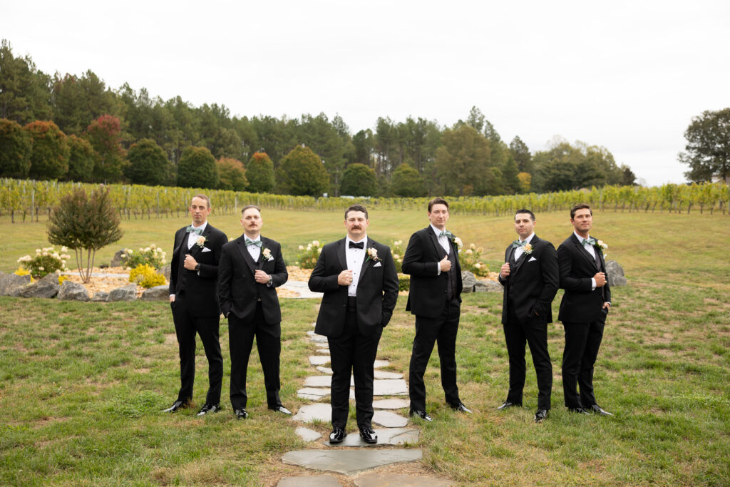 groom with groomsmen
