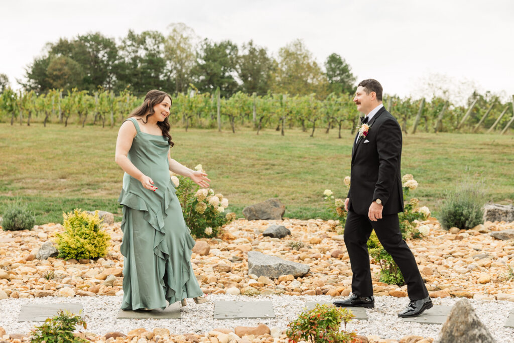 groom with sister