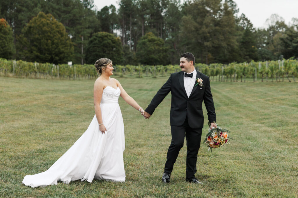bride and groom portraits at Hardware Hills Vineyard