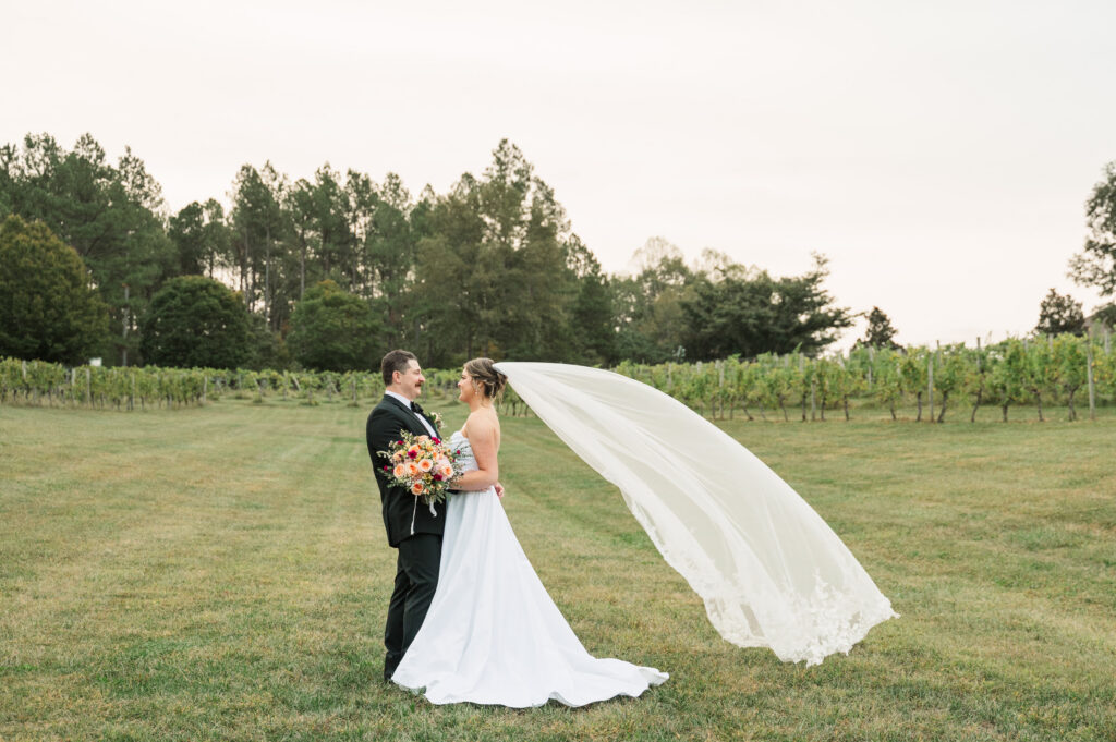 bride and groom portraits at Hardware Hills Vineyard