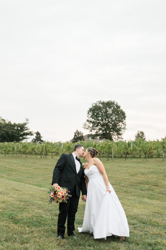 bride and groom portraits at Hardware Hills Vineyard