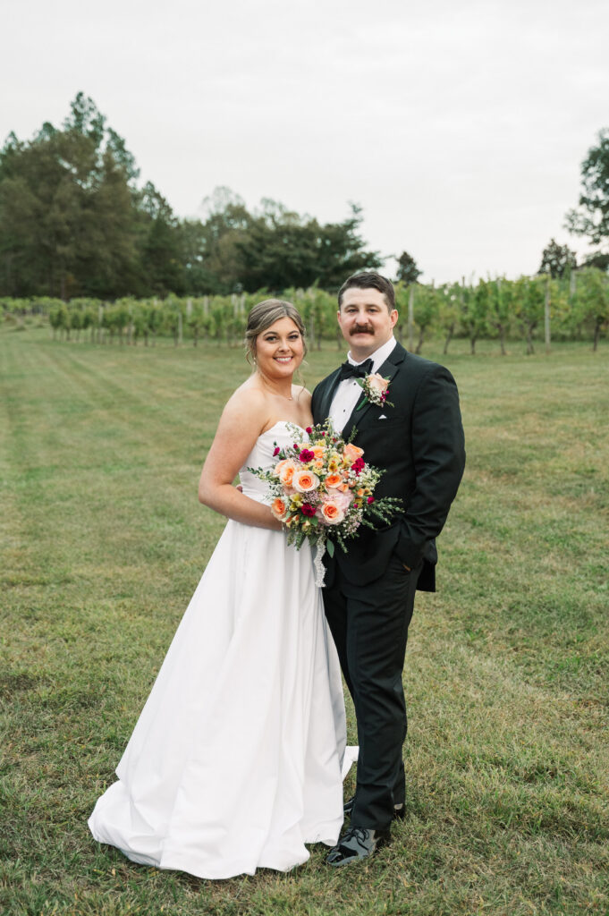 bride and groom portraits at Hardware Hills Vineyard