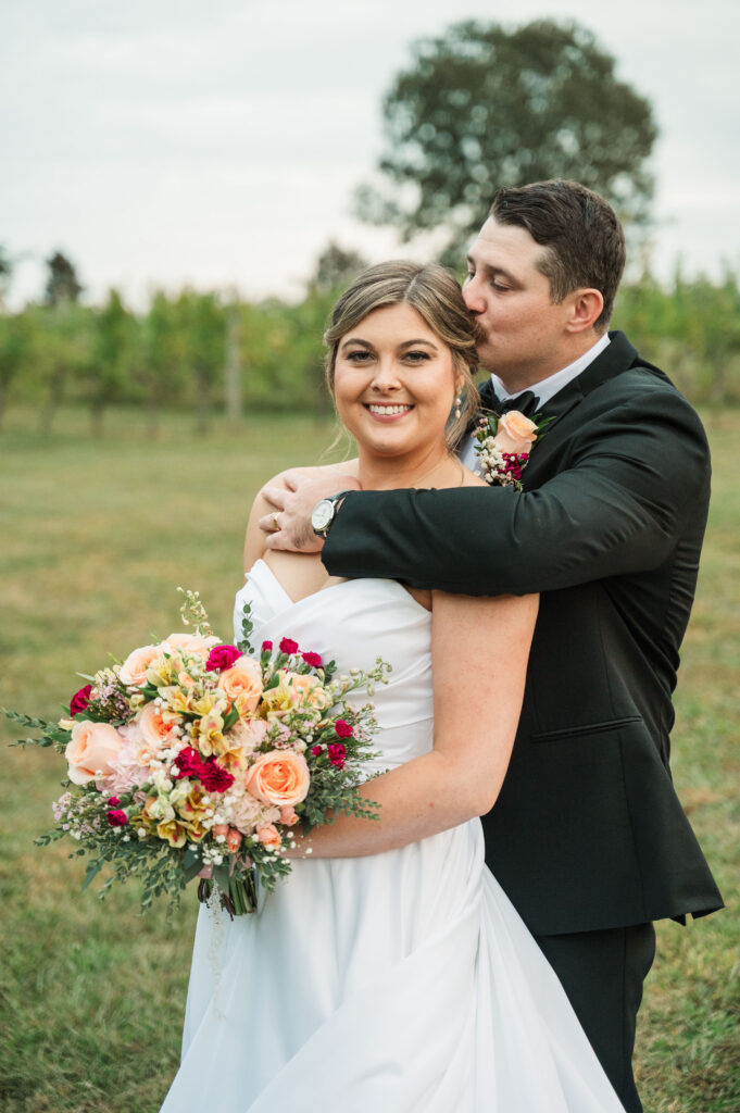 bride and groom portraits at Hardware Hills Vineyard