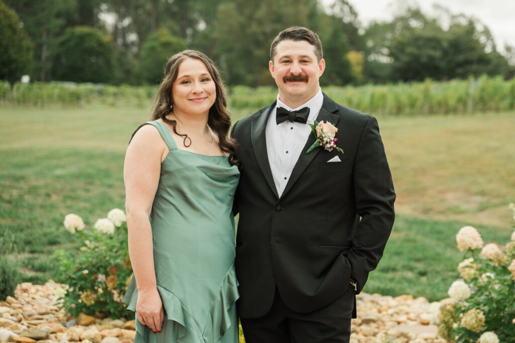 groom with sister