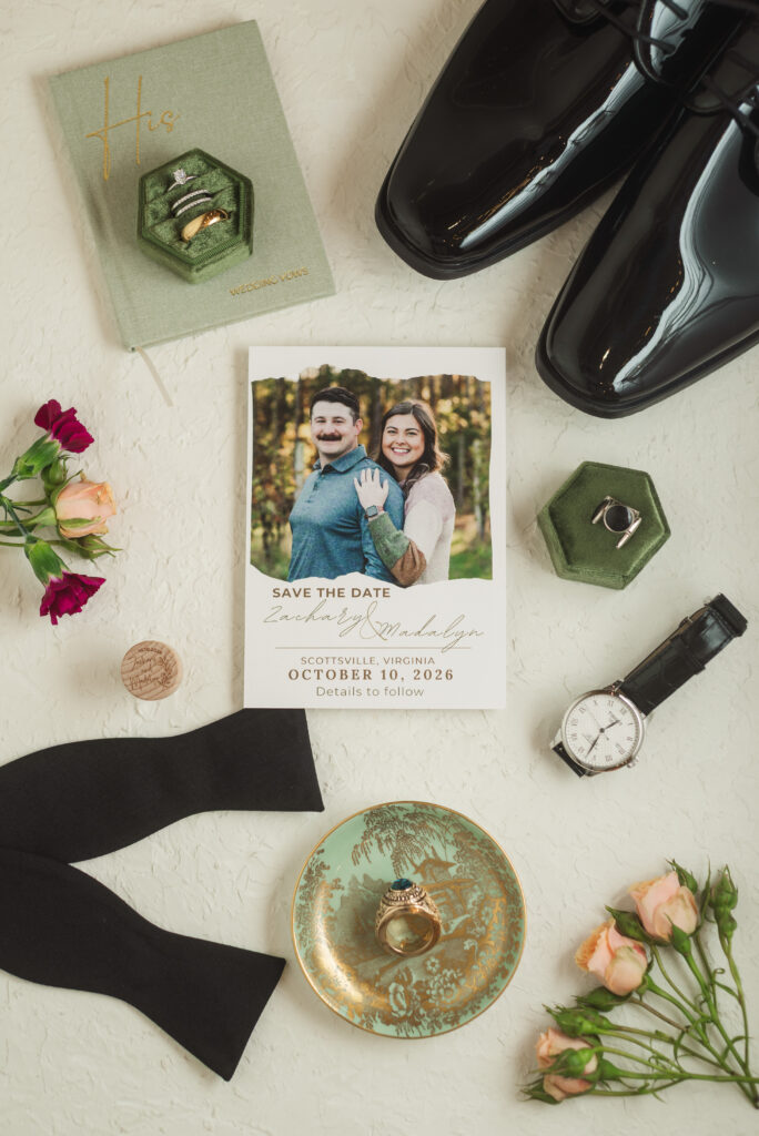 groom's flatlay
