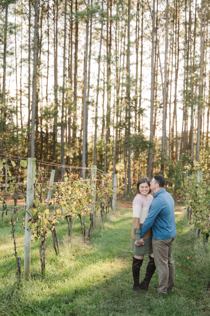 engagement session winery Scottsville Virginia