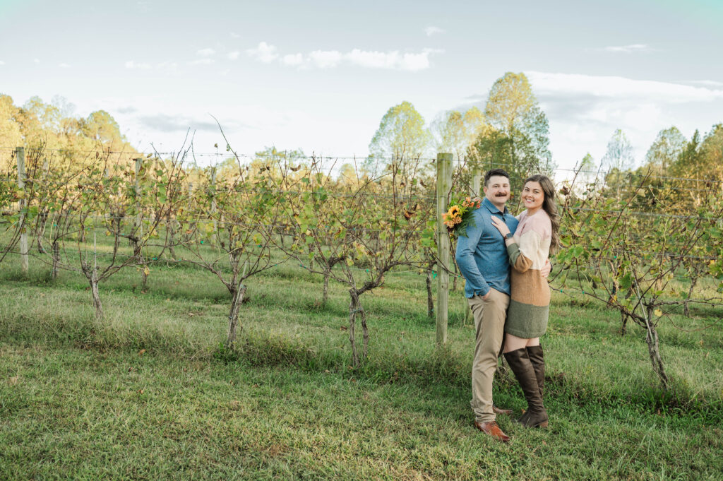 engagement session winery Scottsville Virginia