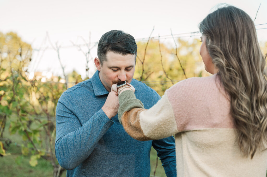engagement session winery Scottsville Virginia