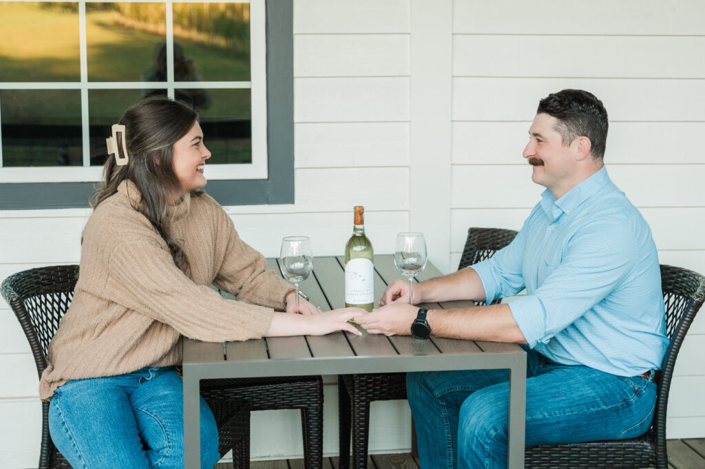 engagement session winery Scottsville Virginia