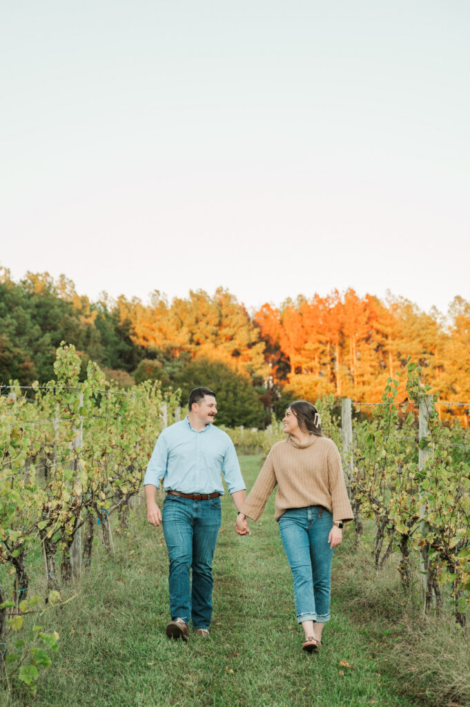 engagement session winery Scottsville Virginia
