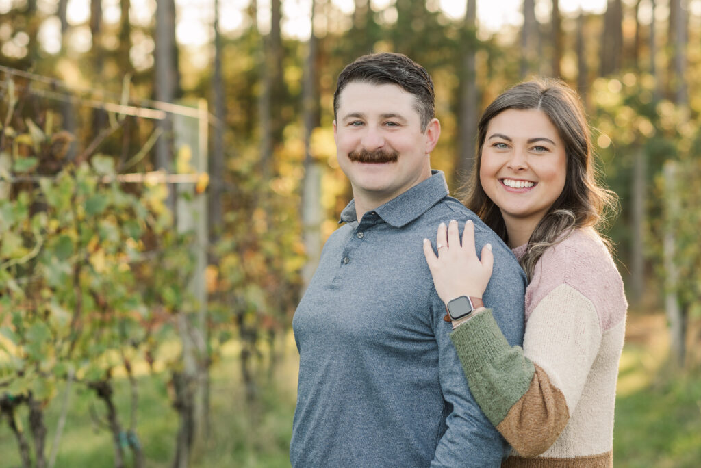engagement session winery Scottsville Virginia