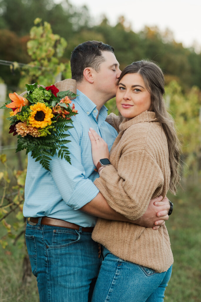 engagement session winery Scottsville Virginia